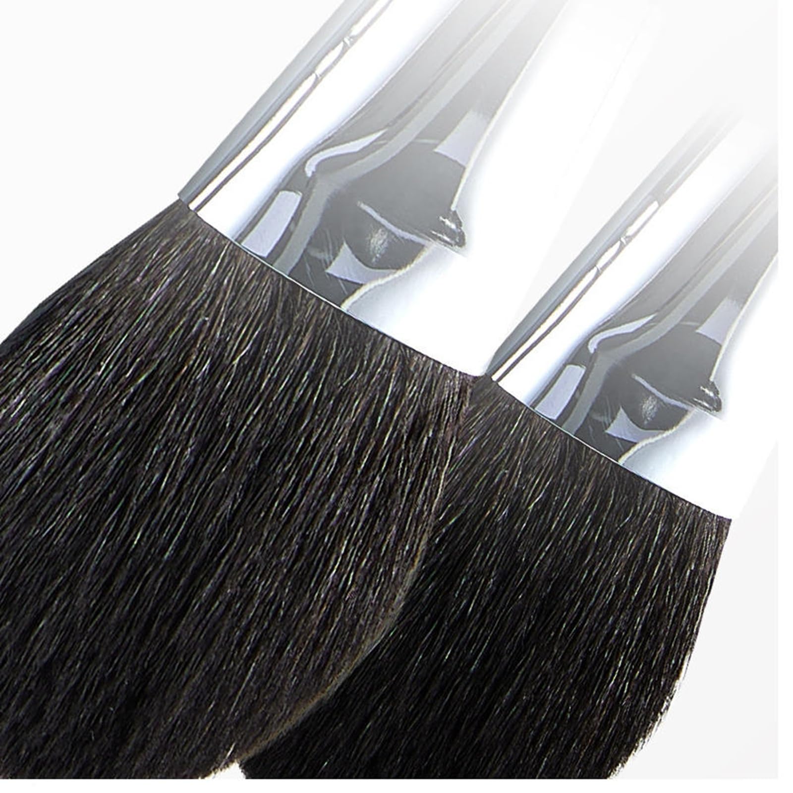 Make-up Pinsel Set Tragbares Set mit 16 Make-up-Pinseln feinen, leichten Spitzen Professional(Black)