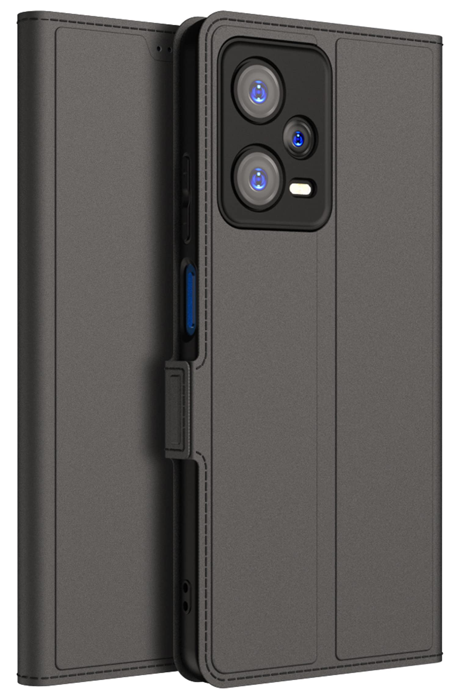 Kapa Noble Slim Magnetic Leather Flip Cover for Redmi Note 12 PRO | Card Holder Stand Leather Flip Wallet Case (Black) (B0C4127166) Amazon Price History, Amazon Price Tracker