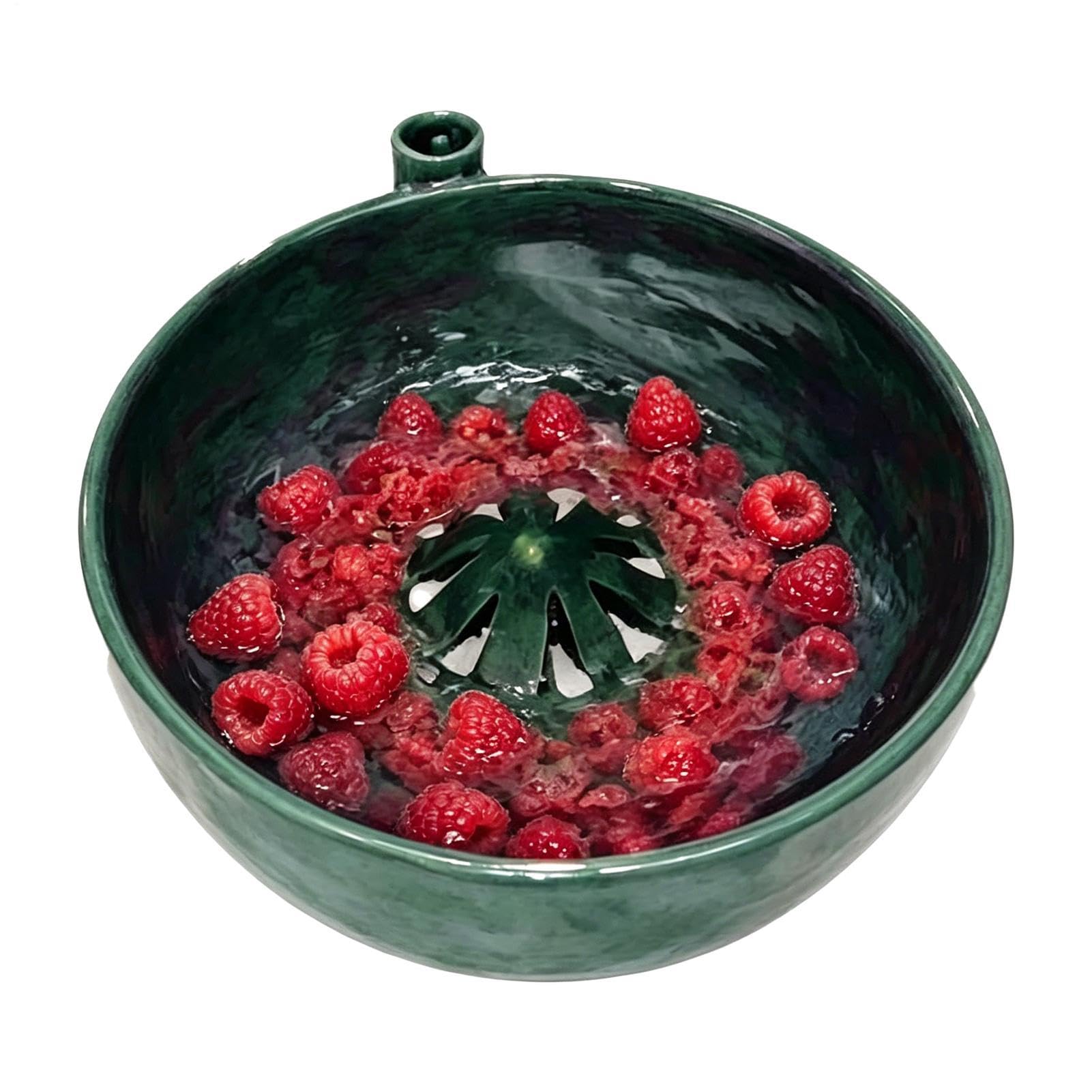 Lavadora giratoria automática de frutas y verduras, cuenco de limpieza de bayas para fresas, uvas y ensalada, limpiador de frutas portátil para cocina, picnic y camping