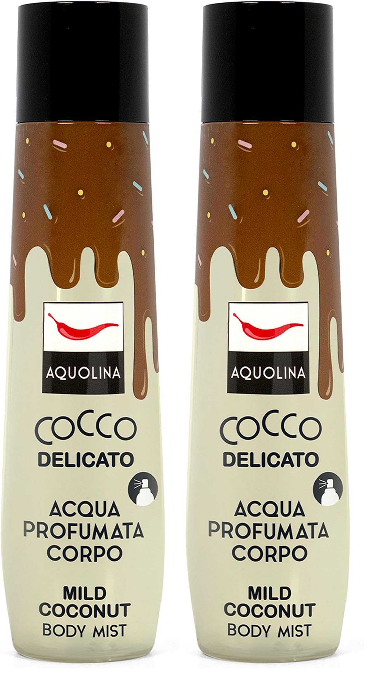 Aquolina Eau Corps Parfumée Coco. Parfum Persistant - 150 ml (Lot de 2)
