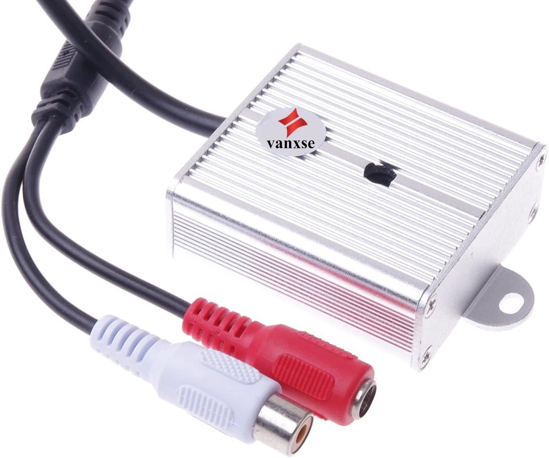 Mini Microphone High Sensitivity Pickup Audio Microphone Waterproof Metal Case for CCTV Security Camera DVR System