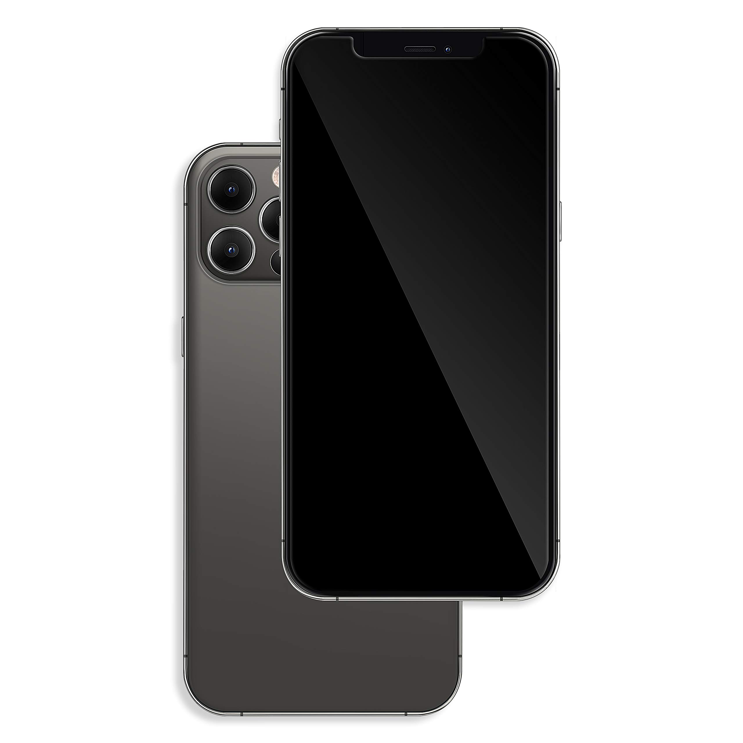 FufoneUS Non-Working Replica 1:1 Phone Dummy Display Phone Model for Phone 12 Mini 12 Pro max Fake Model Toy (12pro Grey blackscreen)