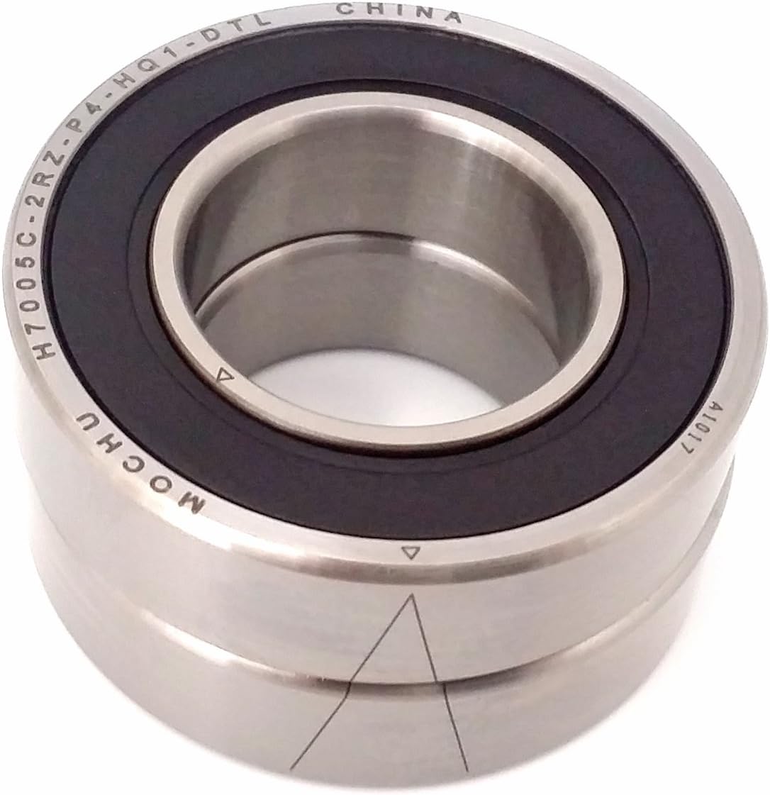 1pair 7005 H7005C-2RZ-P4-HQ1-DTL 25x47x12 SI3N4 Ceramic Ball Sealed Angular Contact Bearings Speed Spindle Bearings CNC ABEC-7 7005C