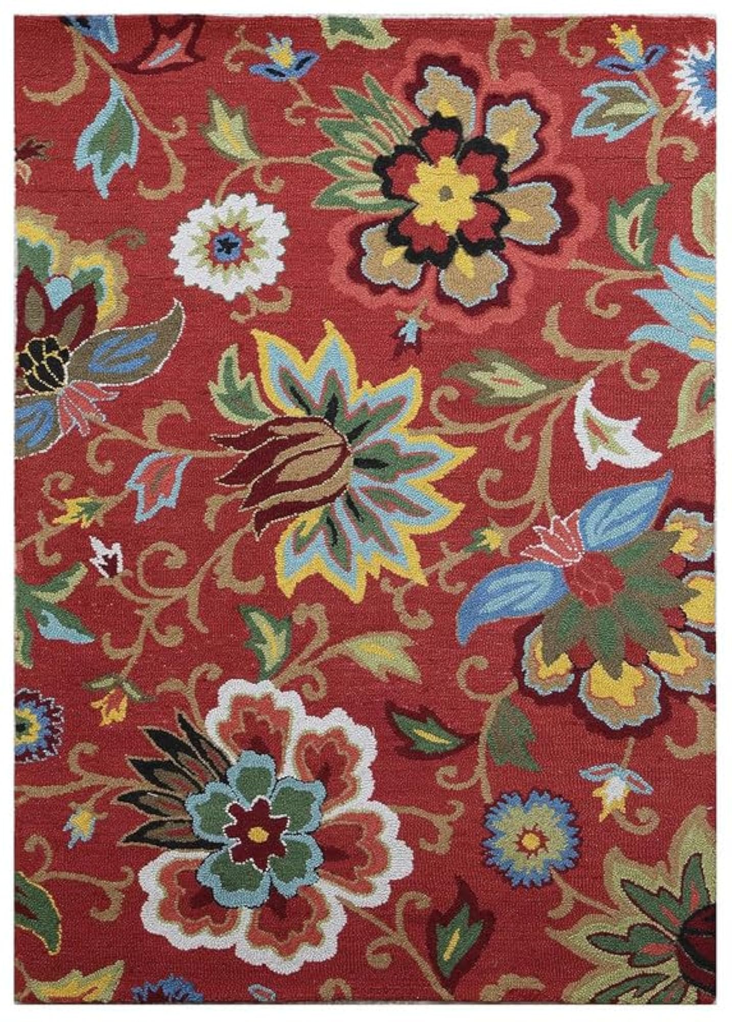 Handmade Tufted Wool Carpet, Premium Geometric Design