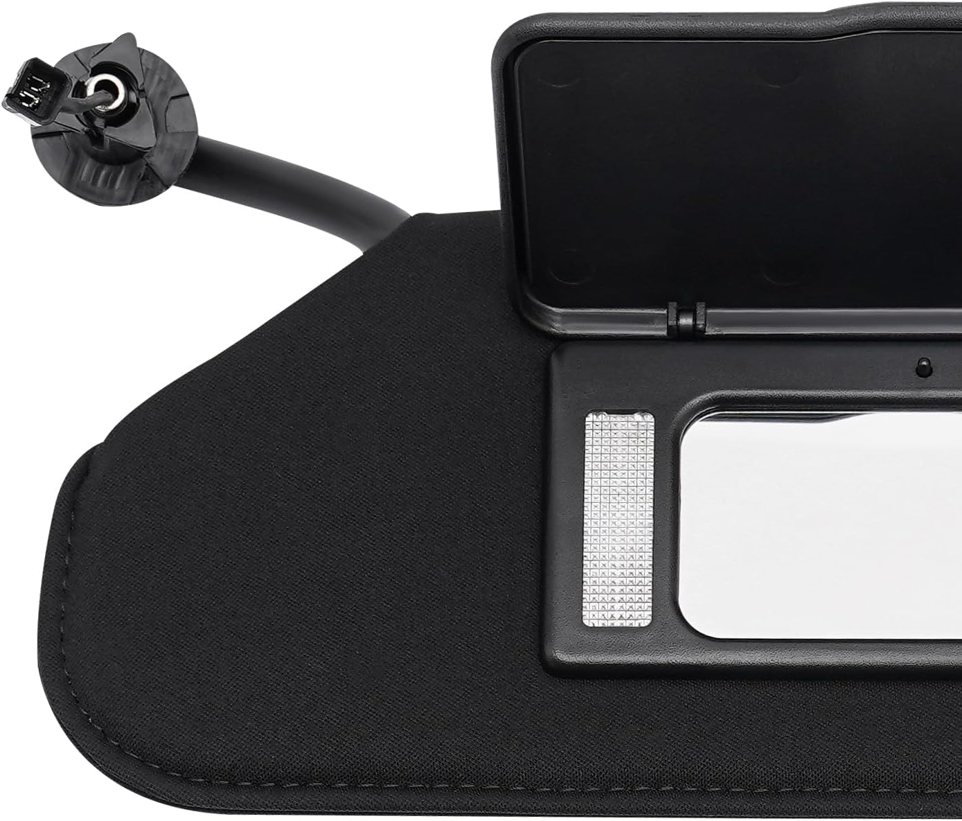 Pair Sun Shade for 2005 2006 2007 2008 2009 2010 2011 2012 2013Chevrolet C6 Corvette (8 Cyl, All), Black Sun Visors 15923888, 15923886, 23142243, 23142245