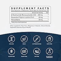 Vista 3 de InfiniWell Suplemento NMN - Suplemento alternativo NAD+ con resveratrol y pterostilbeno - Apoya la producción de NAD+ - Apoyo antienvejecimiento
