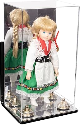 Better Display Cases Acrylic Versatile Display Case - Medium Rectangle Box with Mirror Case, Gold Risers , Wall Mount and Mirror Base 8