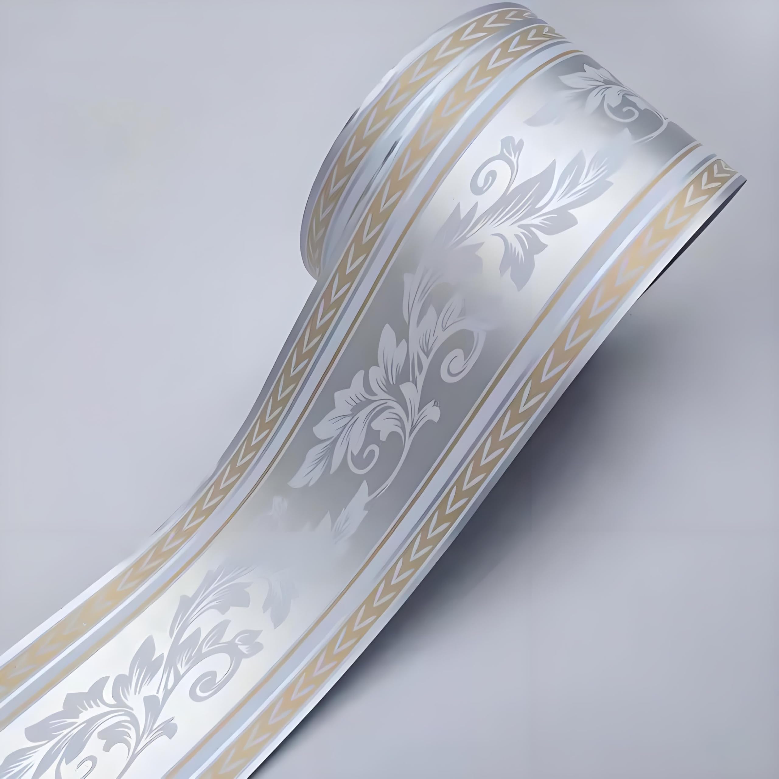 Dostear Peel and Stick Wallpaper Border Self-Adhesive wall Border Sticker Home Ceiling Decorative Border for Bathroom Living Room Kitchen K08 12cm X 500cm