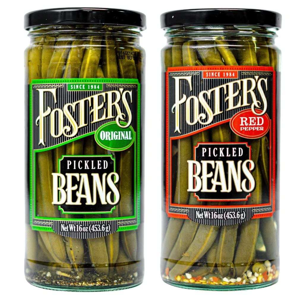 Fosters Pickled Green Beans Variety Pack 16oz (2 Pack