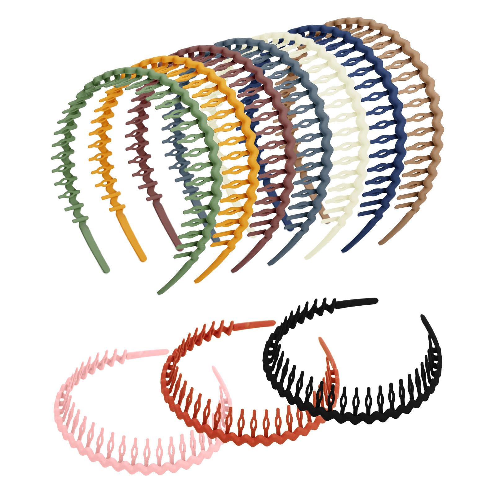 Amazon.com : Plastic Headband with Teeth, Wavy Zigzag Comb
