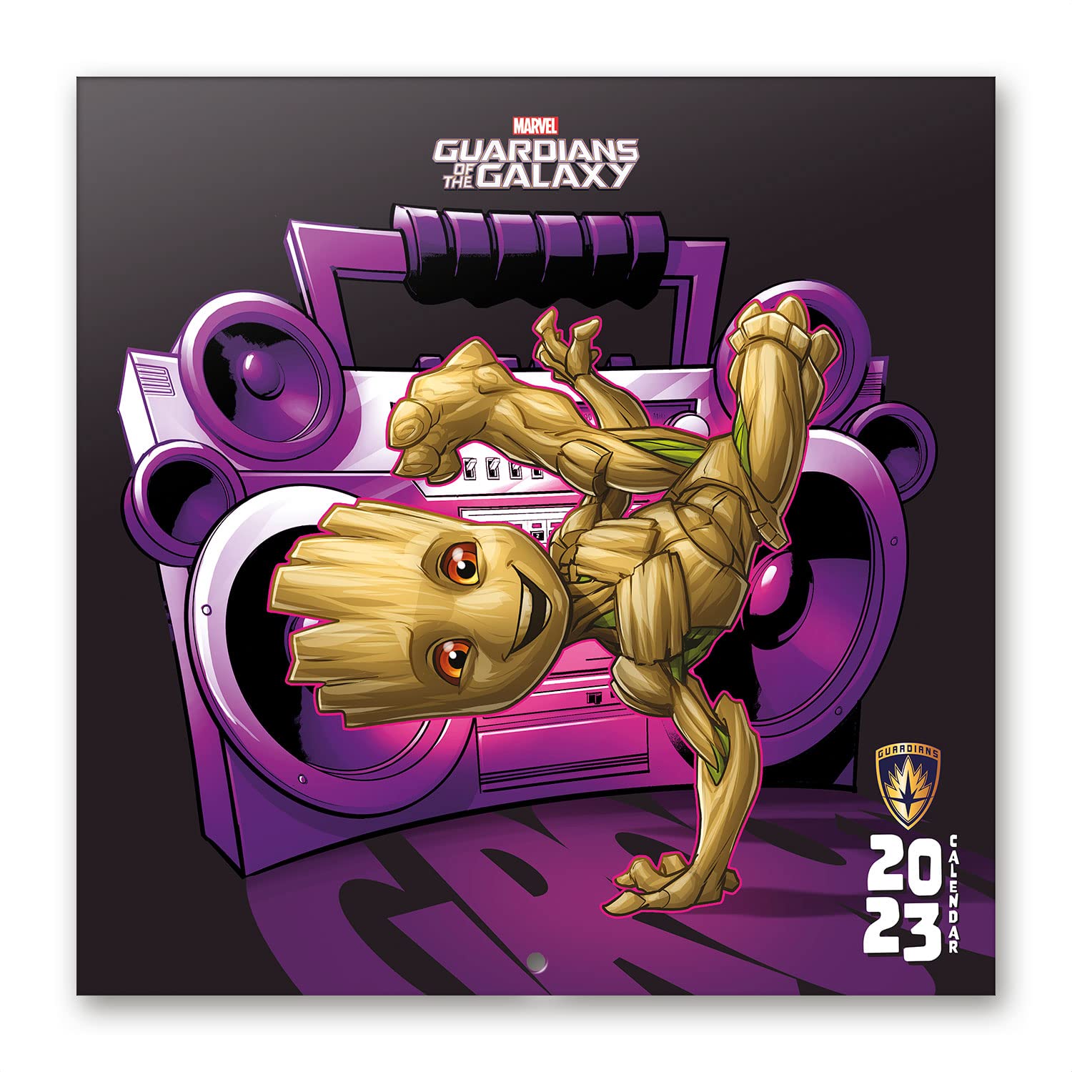 Grupo Erik Marvel I Am Groot Wall Calendar 2023 FSC 12 Month Planner, Square Wall Calendar, Family Planner Calendar, Marvel Calendar, Gifts, Free Marvel Poster, 12' x 12'