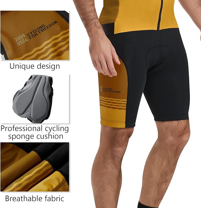 Calzas Ciclistas Santic Hombre X-Large Tan miniatura 4