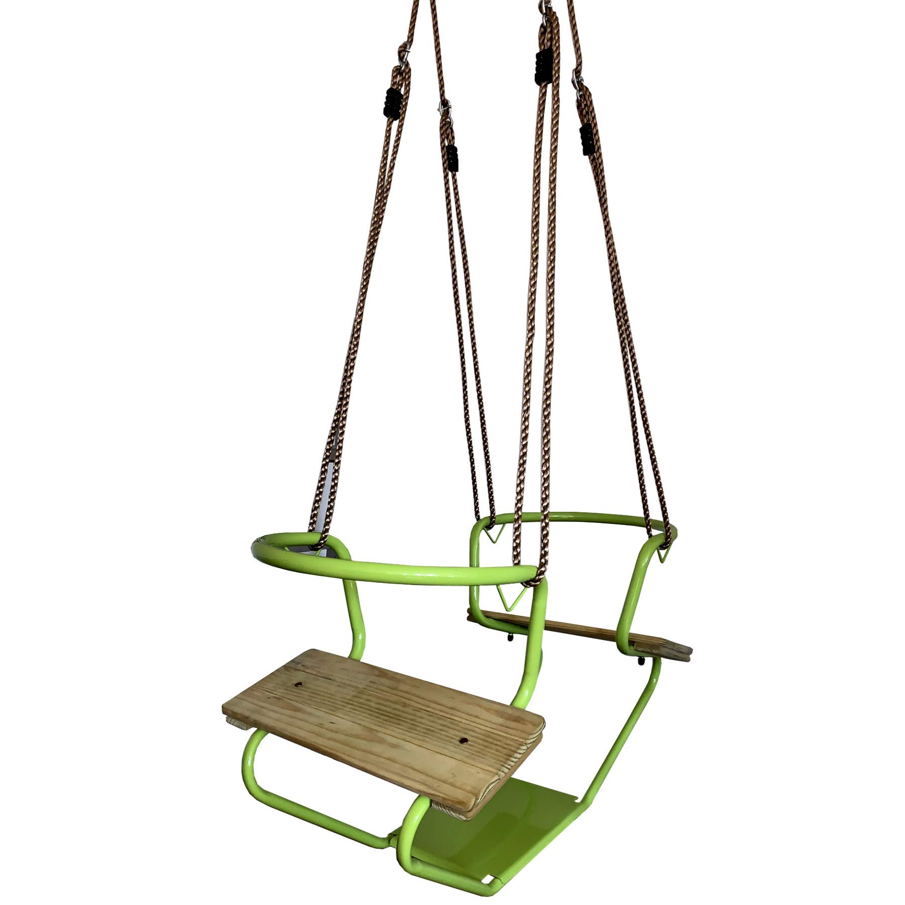 Baby Vivo Balançoire Double Jardin – Jusqu’à 100 Kg – Cadre Métal – Dès 3 Ans – 139x239x180 Cm