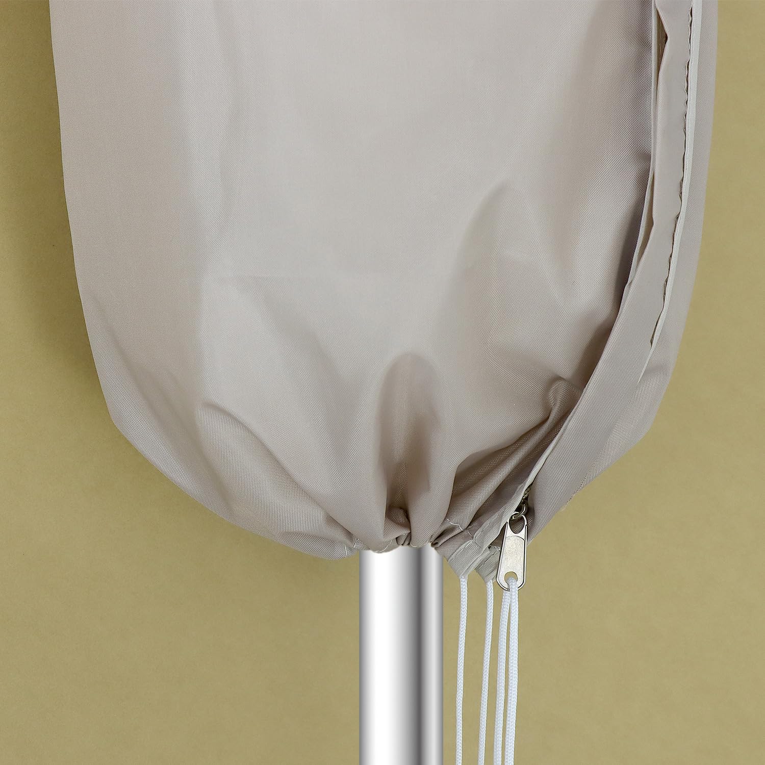 Housse Imperméable pour Parasol 300 cm, avec Tige de Montage, Fermeture Éclair Invisible - 175×30,5/36,5 cm, Résistante aux UV
