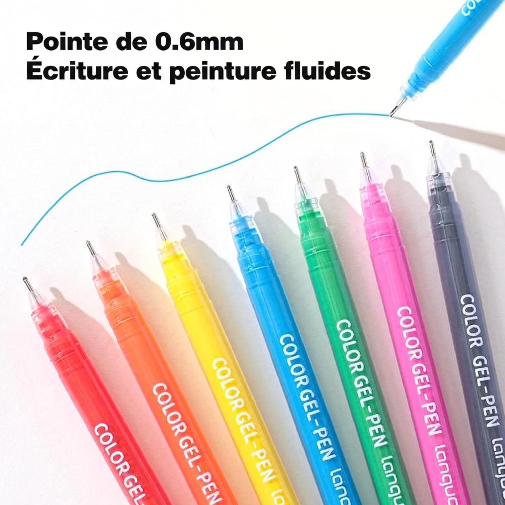 languo 240 Stylos Gel – 234 Couleurs Uniques – Collection Complète Coloriage Adulte & Enfant – Stylos Gel mine 0,6mm – Coloriage mystère, Dessin, Bullet Journal, Scrapbooking, Mandala