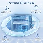 KOTEK 1.7 Cu.Ft Mini Fridge with Freezer (Silver) | Compact Refrigerator with 7-Level Adjustable Thermostat, Reversible Door, Quiet Refrigerator Operation for Bedroom, Office