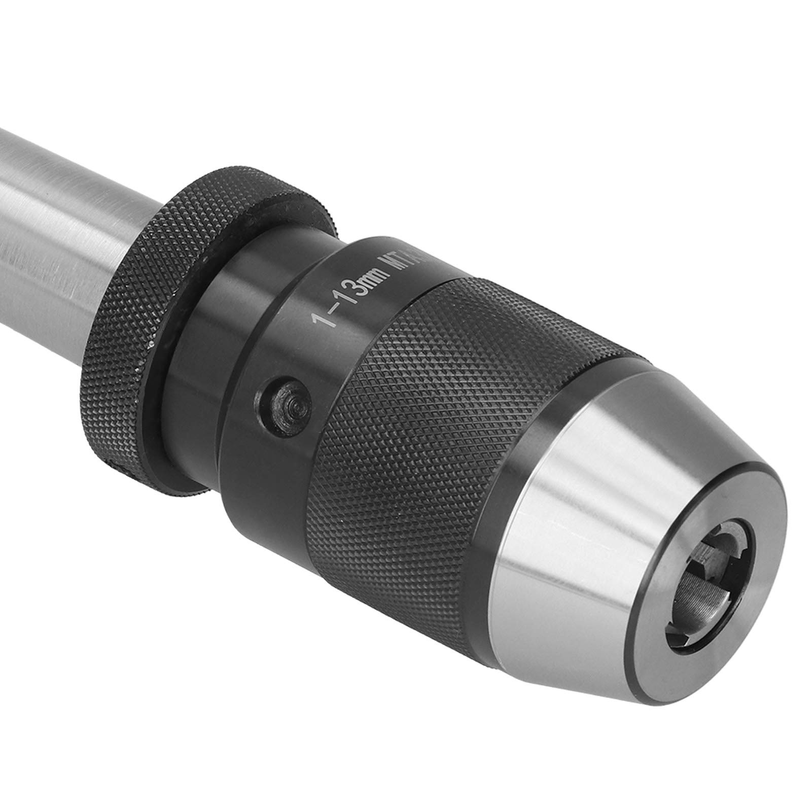 Mandril de taladro MTA3 de 1 a 13 mm, mandril de torno de vástago recto de apriete automático, diseño integrado de una sola pieza para taladro eléctrico y fresadora CNC con alta