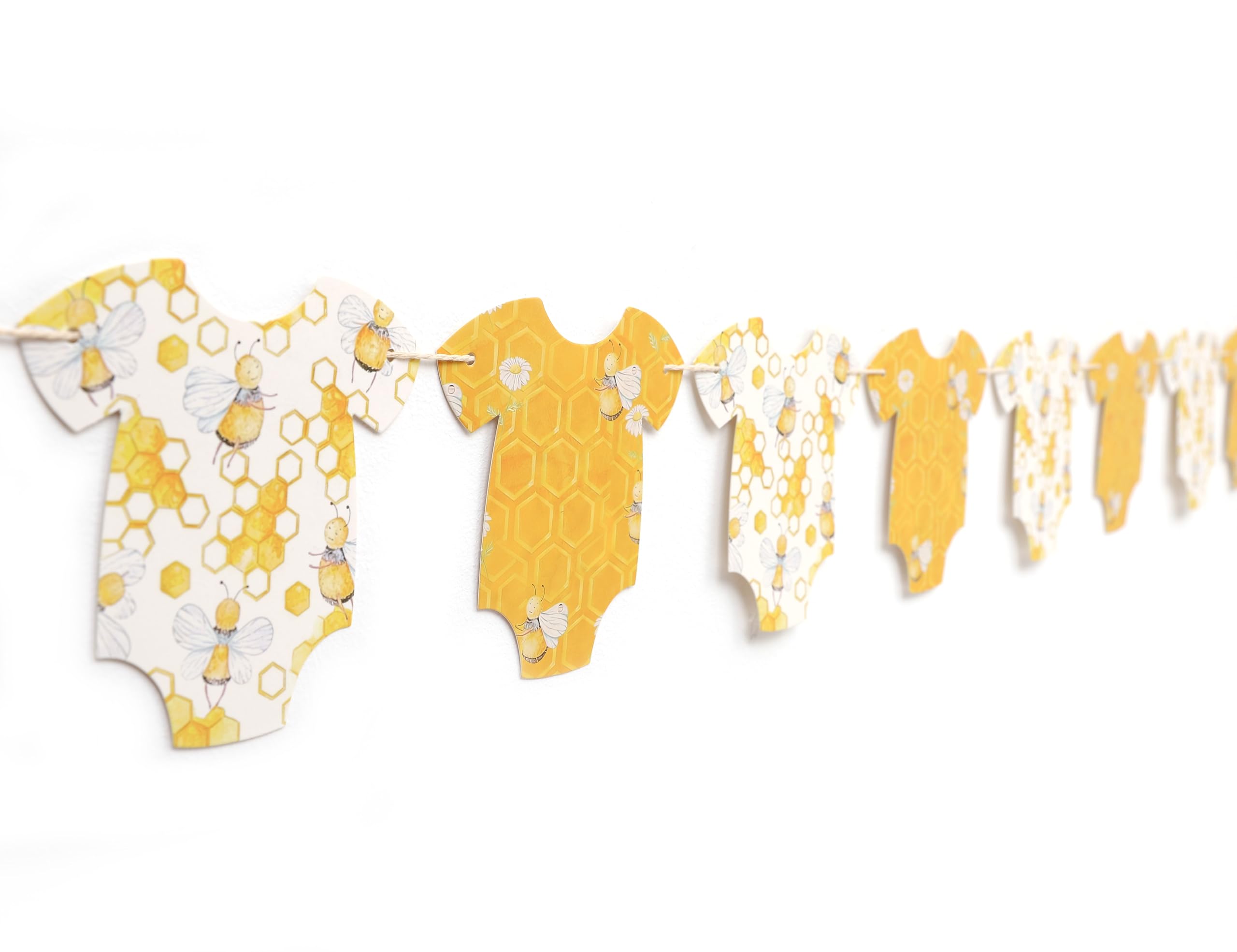 Photo 1 of Bee Baby Shower Bodysuit Banner,What Will It Bee Gender Reveal