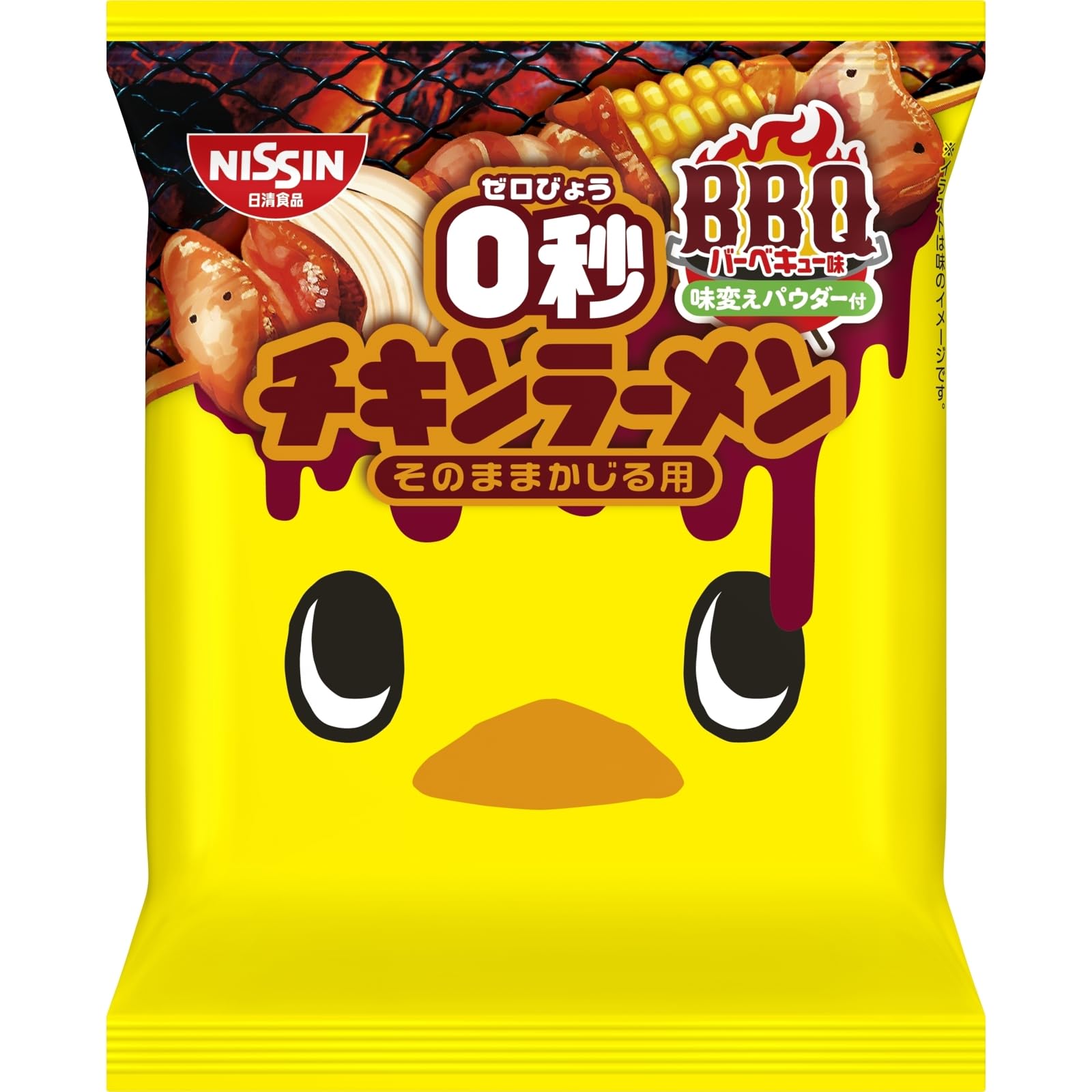 Amazon.co.jp: チキンラーメン 0秒チキンラーメン BBQ味パウダー付