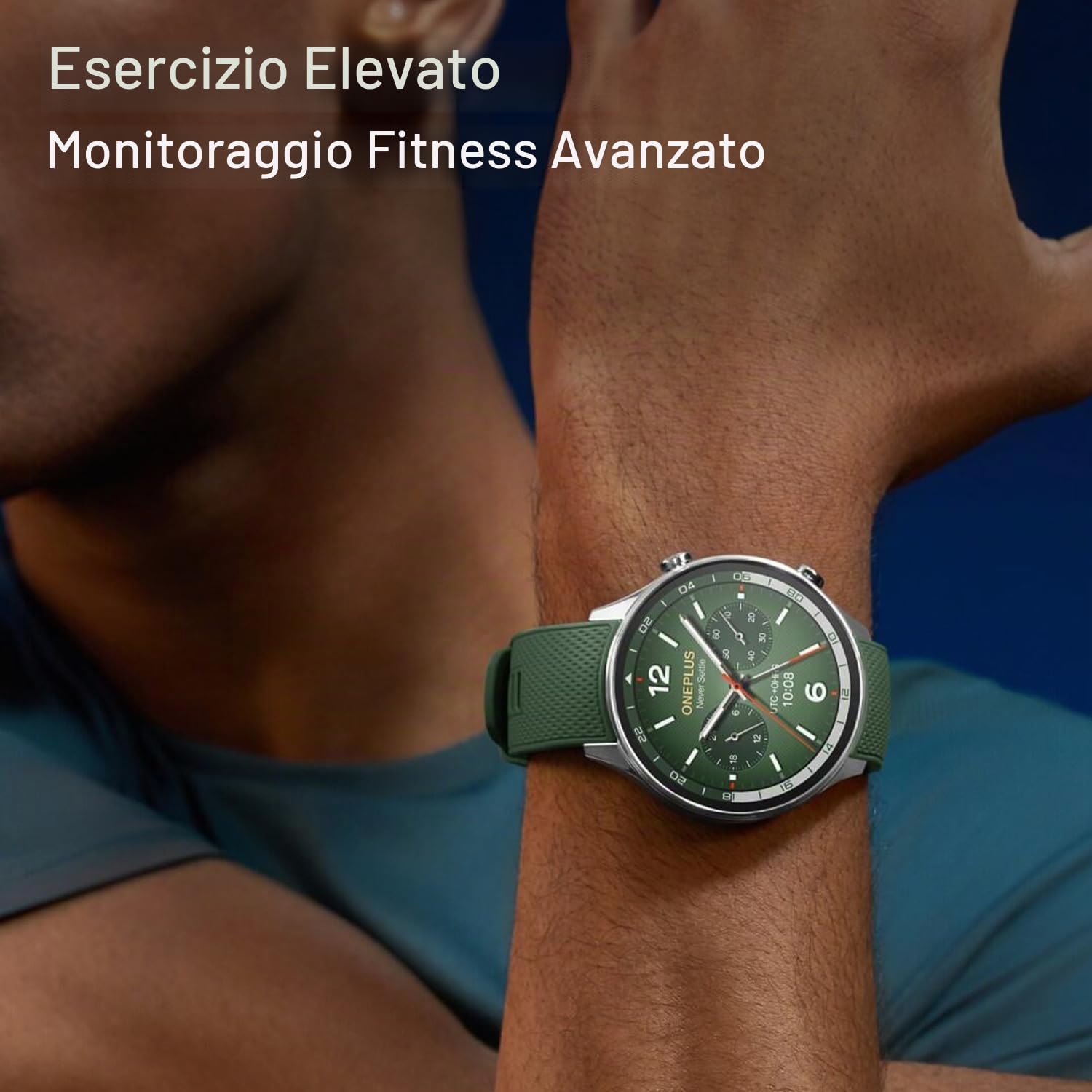 OnePlus Watch 2R con Wear OS 4 di Google, Chipset Snapdragon W5, Durata batteria fino a 100 ore, Display AMOLED da 1,43 pollici, 100+ modalità sport, GPS a doppia frequenza, 5 ATM, IP68 e chiamate BT