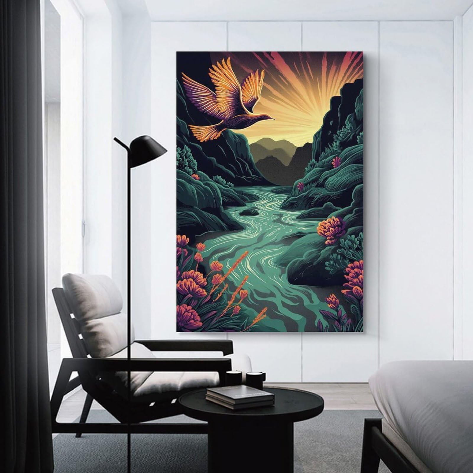 Junmoney Grand Canyon National Park Canvas Wall Decor, 24x36inch(60x90cm), for Bedroom, Guest Room Or Reading Nook, Canvas Wall Decor for Personal Spaces