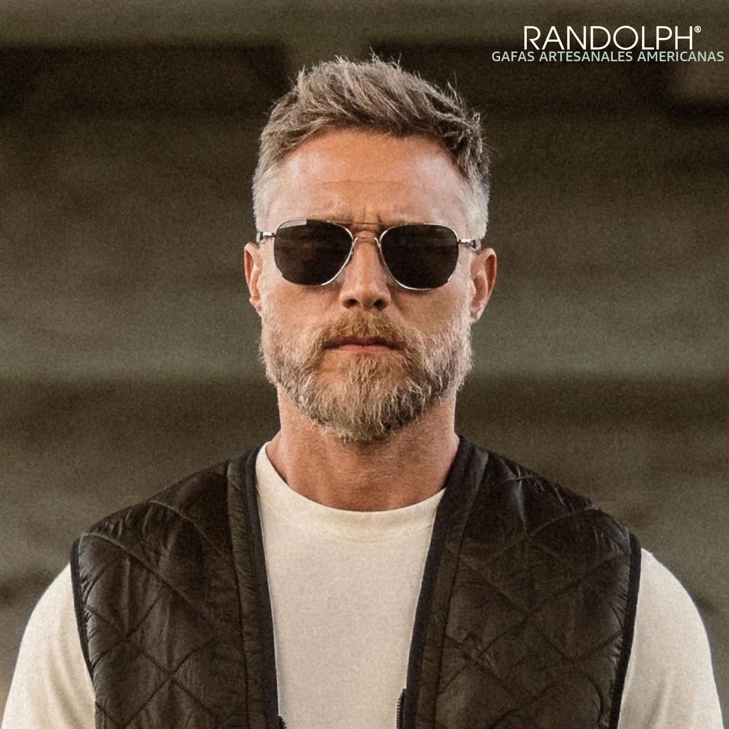 Randolph Aviator Gun Metal Bayonet Gray - 52-20