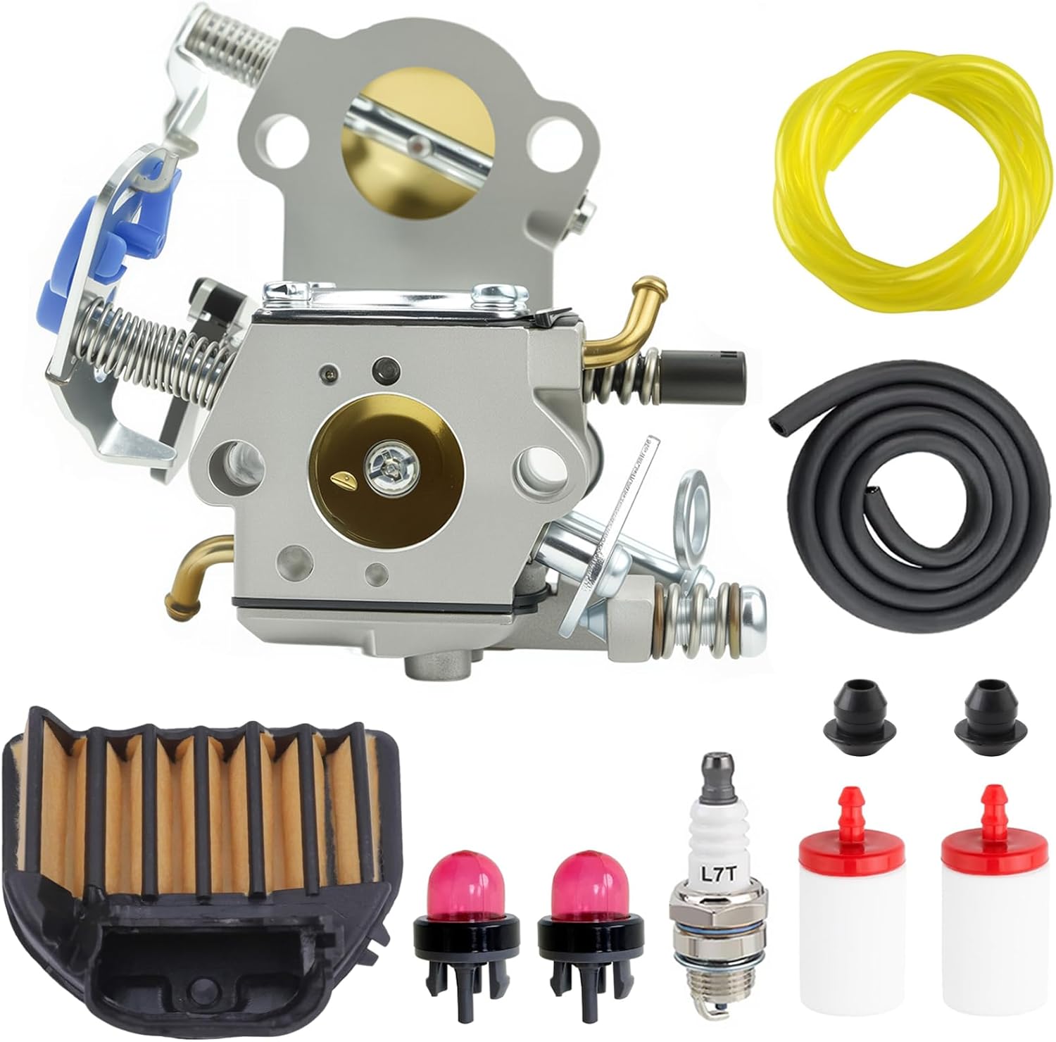 455 Rancher Carburetor Kit Compatible With Husqvarna 455 460 455E 461 Rancher C1M-EL35 For Jonsered CS2255 WTA29 WTEA-1-1 Replace OEM 544883001 544227401 544312901 544888301 Chainsaw Parts