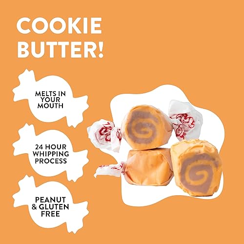 Miniatura 10 de Taffy Town Caramelo gourmet de agua salada, 5 libras, envuelto individualmente, a la antigua, suave, masticable y cremoso, a granel para recuerdos