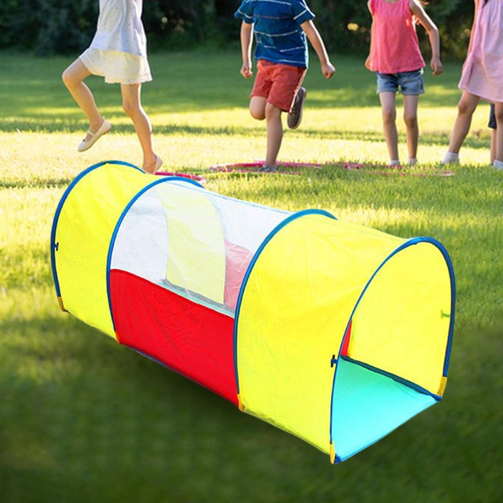 Atmungsaktives Spielzelt, Bunter Krabbeltunnel, Bogentunnel für Kleinkinder