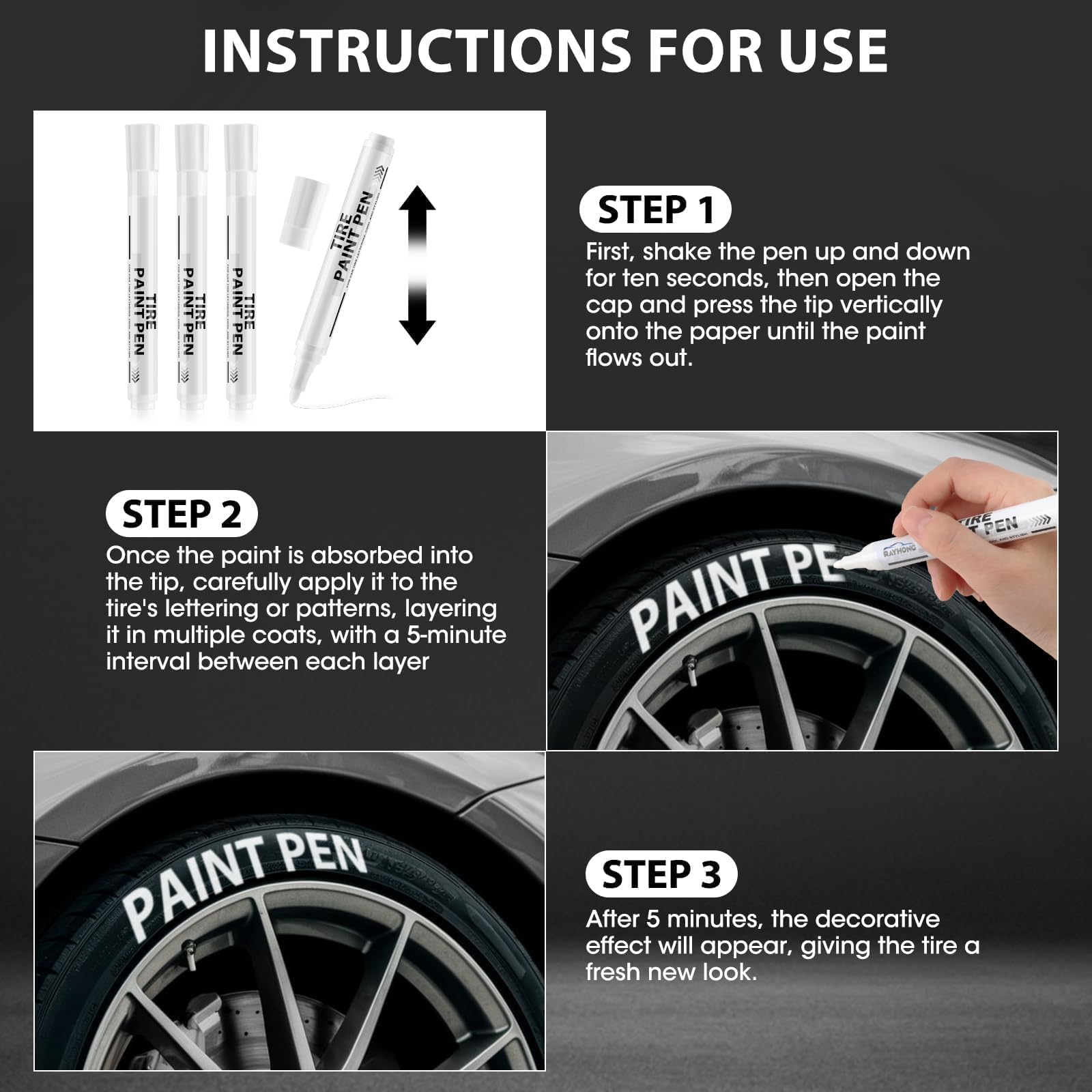 6 Pezzi Penna Per Piastrelle Bagno, Penne Per Stuccatura Impermeabili