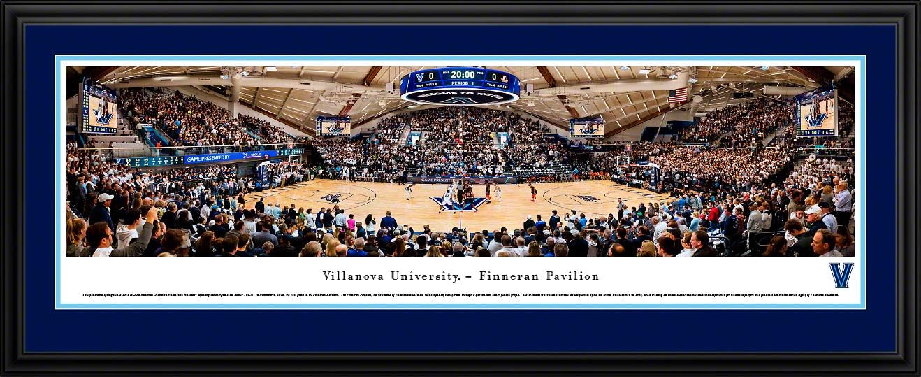 Villanova Basketball at Finneran Pavilion - College Posters, Framed Pictures and Wall Decor by Blakeway Panoramas