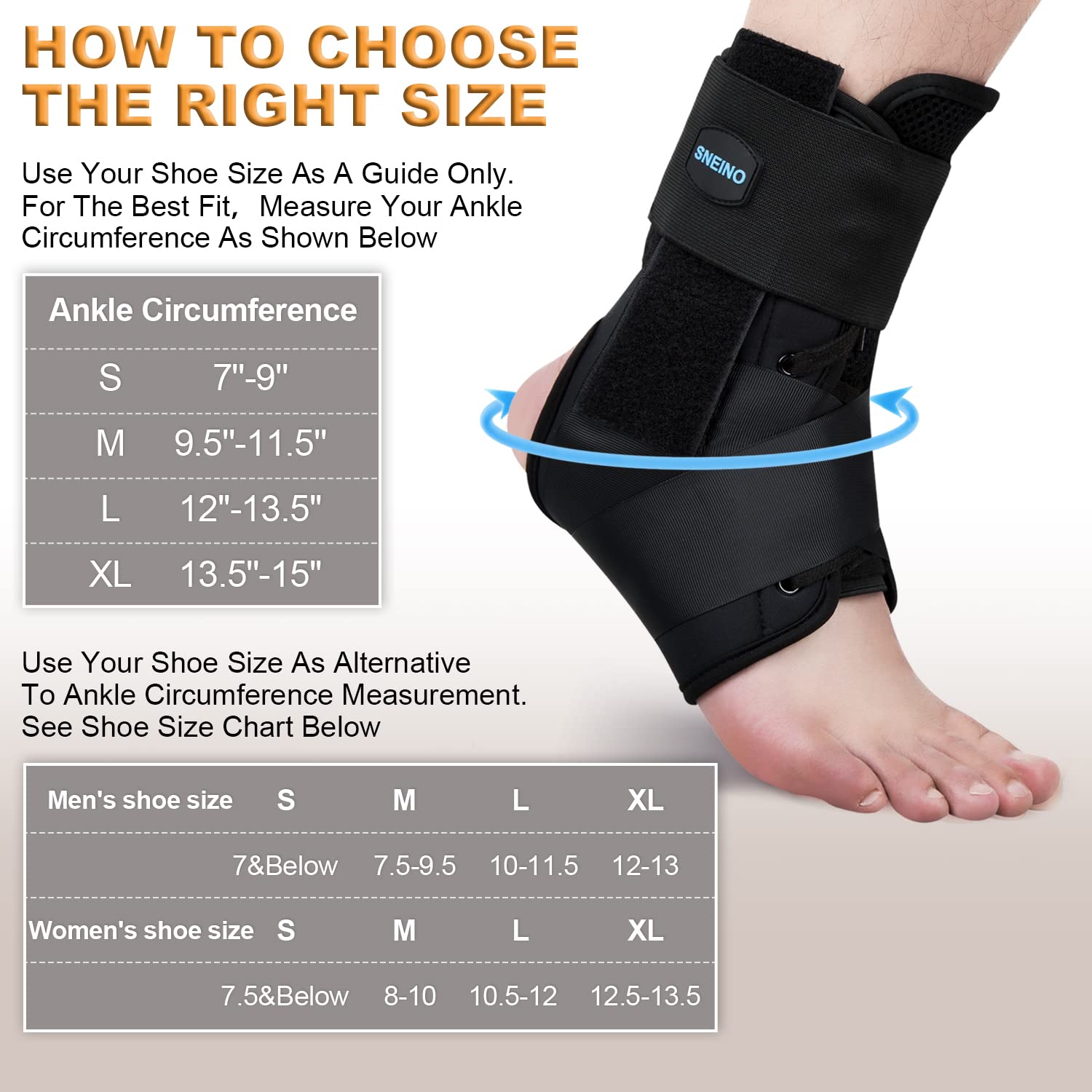 Buy SNEINO Ankle Brace for Women & Men Ankle Brace for Sprained Ankle