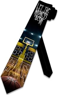 Three Rooker Basketball Ties Mens College Necktie Tournament Sports Bracket Neckties