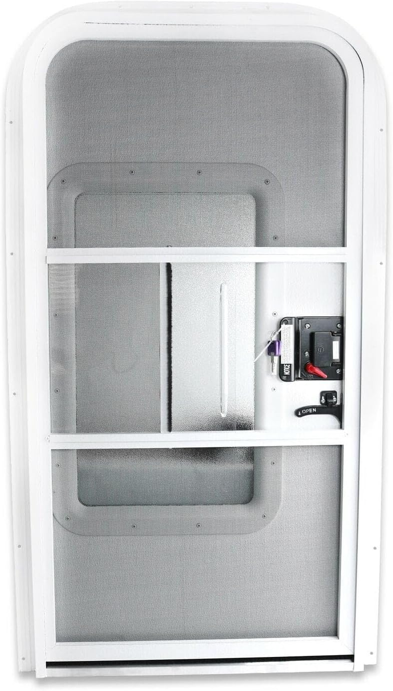 G5A34TD23X44RHW RV Camper Passenger Tear Drop Trailer Door 23" x 44" Entry Door R G5A34-TD23X44RHW