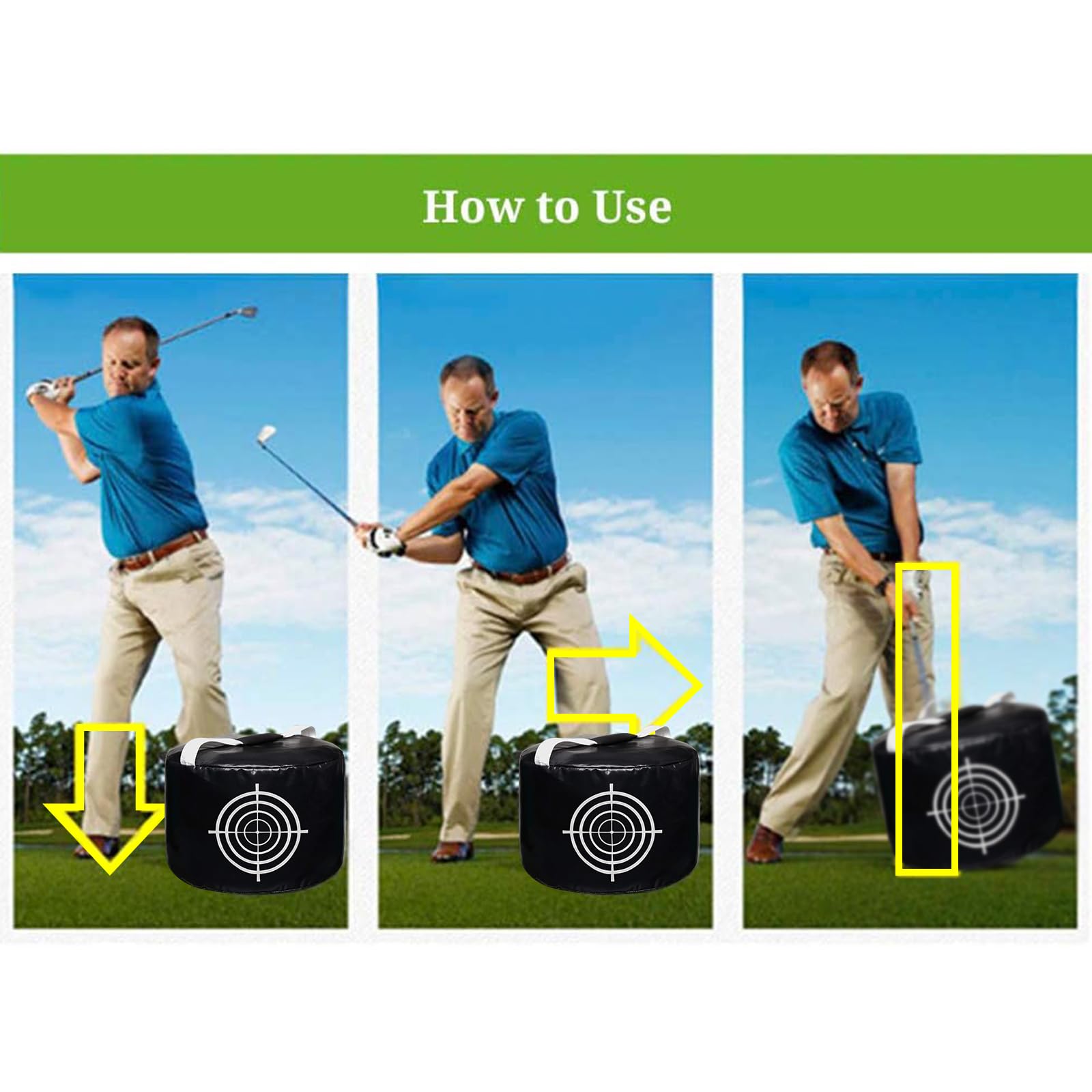 Amazon.com : Golf Impact Power Smash Bag Hitting Bag Swing
