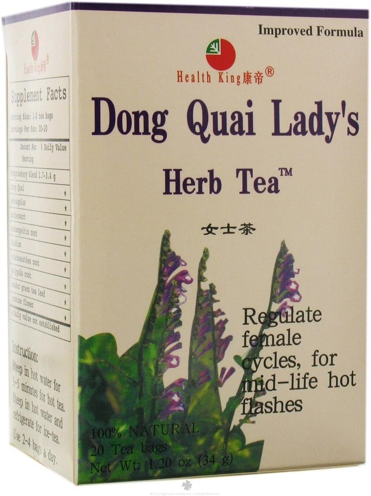Health King Dong Quai Lady's Herb Tea, Teabags 20Count