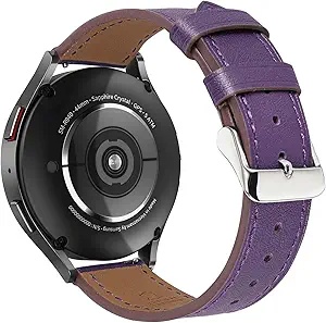 22mm Premium Italy Leather Watch Bands Compatible with Samsung Watch 3 45mm, Galaxy 46mm, Gear S3 Frontier, Quick Release Wear-resistant Leather Watch Straps Replacement Band for Women Men