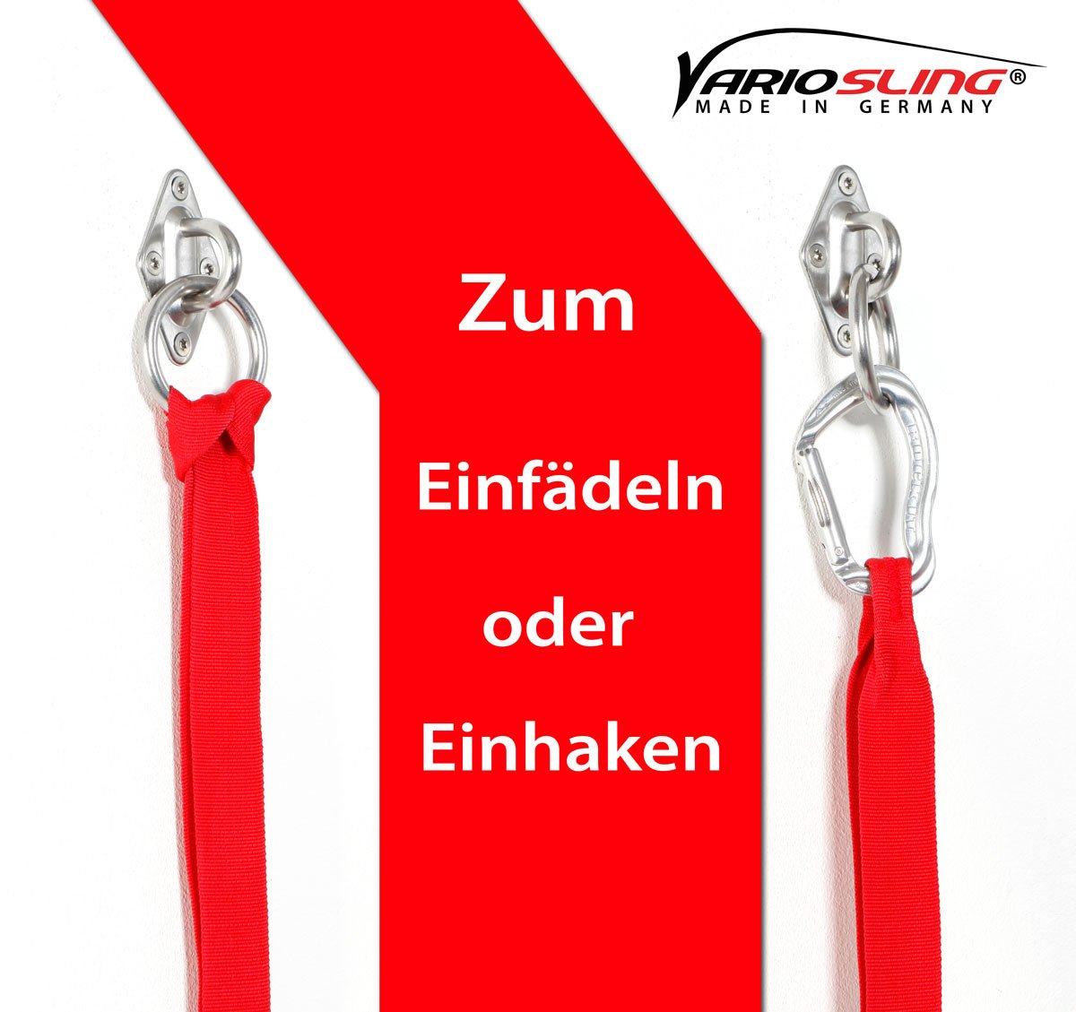Placca con Occhiello/Uncino e Anello per Parete o Soffitto - Attrezzi per Un Allentamento in Sospensione/Sling Trainer