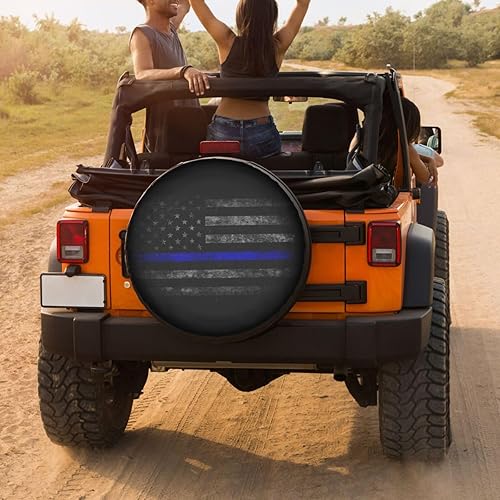 Vista 96 de Foruidea Cubierta de neumático de repuesto con estampado de huellas de perro y gato, a prueba de polvo, para remolque, RV, SUV y muchos vehículos