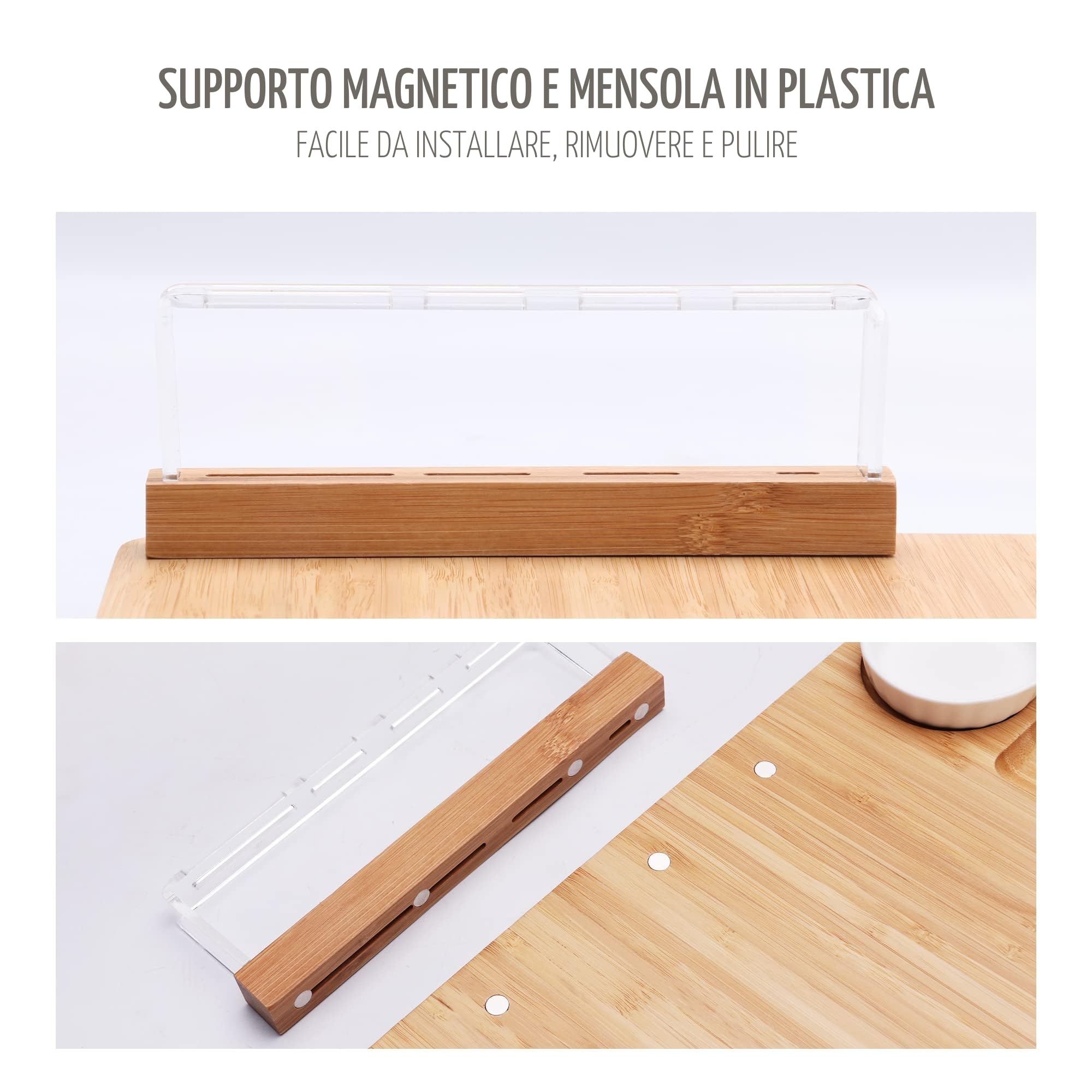 hecef Tagliere in Bambù per Formaggi e Set di Coltelli 13 pezzi - 4 Coltelli da Formaggio, 2 Ciotole in Ceramica ecc. Regali di Inaugurazione Della Casa, Regali di Anniversario