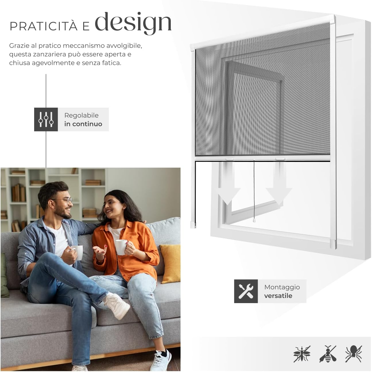 Image showing versatile mounting options and a couple relaxing