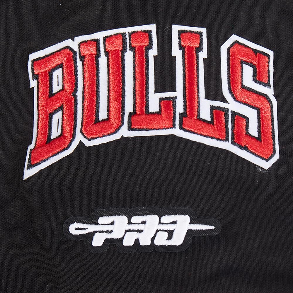 Pro Standard Big Boys NBA Chicago Bulls Retro Classics Short Sleeve Taping Tee Black/Red XL - Image 7
