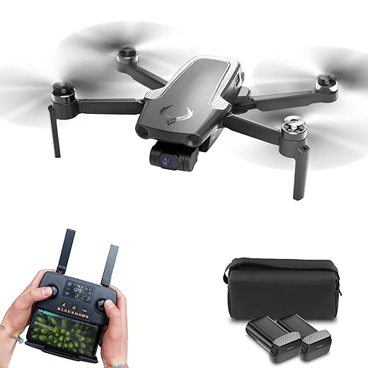 EXO Mini || Professional 4K UHD Long Range Drone. 40 Minute Battery Life, 4K Camera, 5 Mile Range, 12MP Photo, Follow-Me, Return to Home, +15 more. Ready to Fly & Case Included. (2 Batteries)