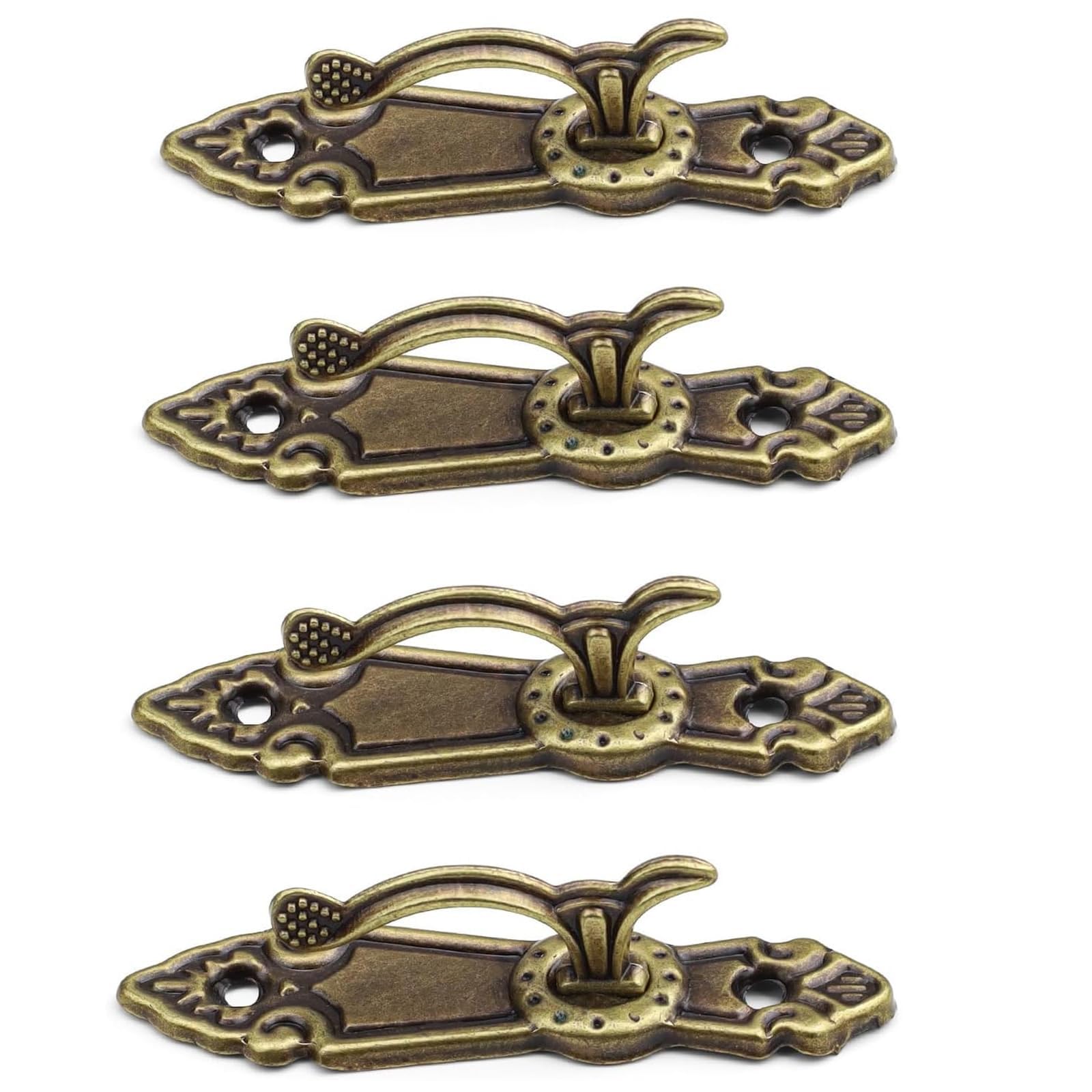 Curtain Tie Backs Hooks 4 Pieces Tie Back Hooks, Curtain Hooks Metal Can be Used to Fix Curtains, Door Curtains, etc On The Walls of Bedrooms, Offices, Hotels etc