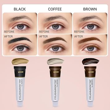 Eyebrow & Eyelash Color Kit, Professional Lash & Brow Color Kit, 7ml, Brown