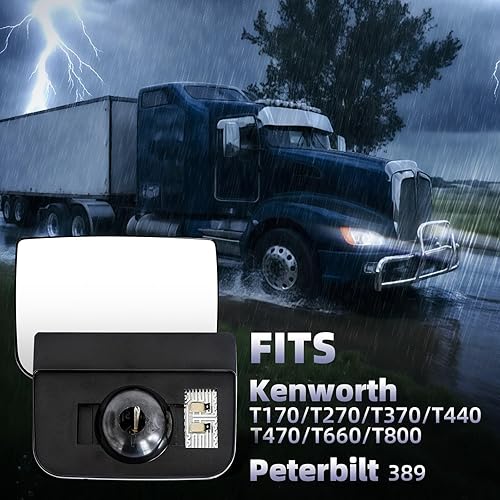 Miniatura 2 de Cristal de espejo inferior para Kenworth T660, repuesto de cristal inferior para espejo inferior con calefacción para Kenworth T170 T270 T370 T440