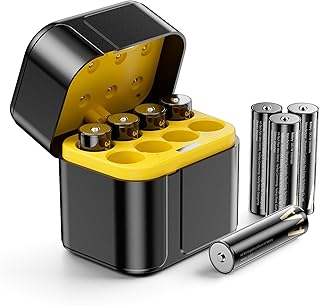 Piles au Lithium Rechargeables avec Chargeur 8-AA - 3700 mWh Haute Capacité - 2500 Cycles Longue Durée - Chargeur Rapide Inclus