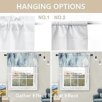 Vista 91 de Cenefas de cocina modernas con patrón de cobre marrón dorado para ventanas, cenefas opacas abstractas de marcas de arañazos y cortinas opacas