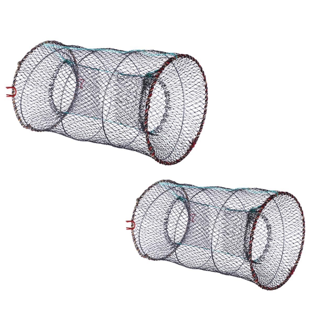 Piège à poissons métallique pliable design compact de grande capacité - 8