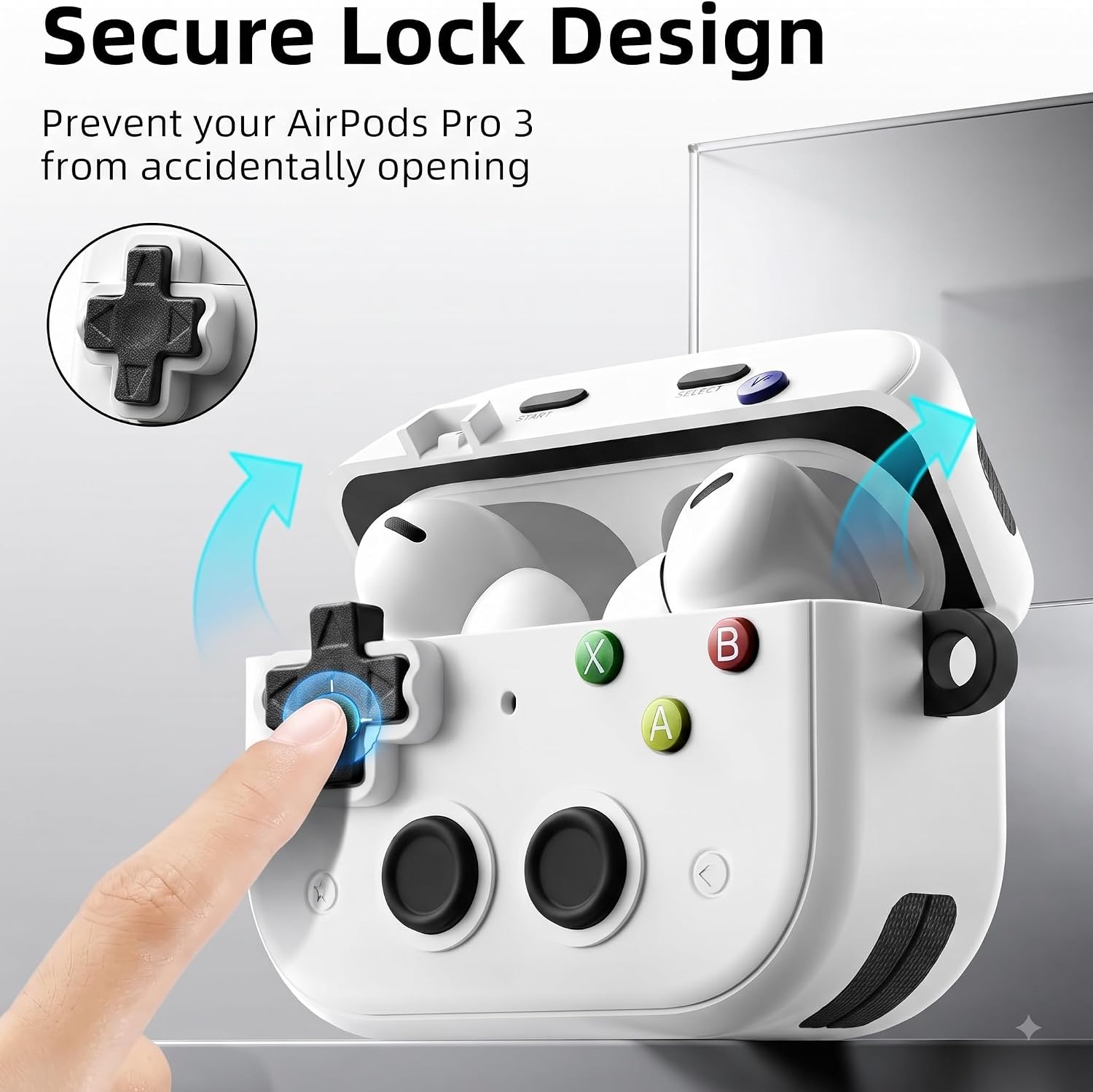 Case for Apple AirPods Pro 3 Game Console Design